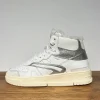 Torneo High Fur Calf Boot - White Silver