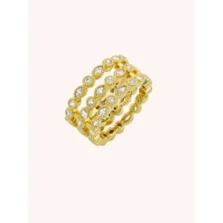 Triple Infinity Ring - Gold