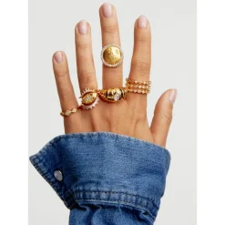 Triple Infinity Ring - Gold