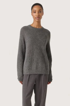 Tuesday Raglan Pullover LS - Dark Gull Gray