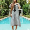 Uxbridge Dress - Charcoal Stripe