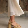 Valle Metallic Sandal - Oro
