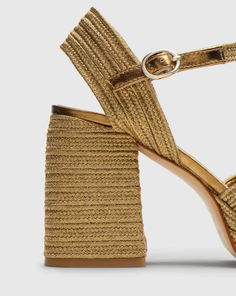 Valle Metallic Sandal - Oro