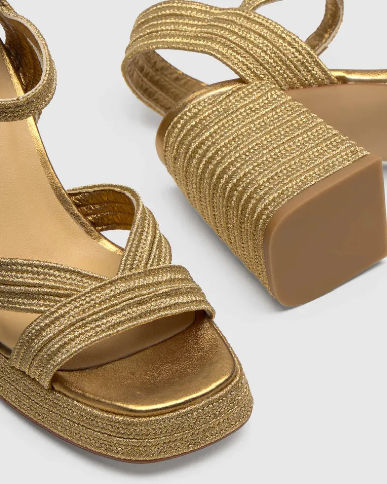 Valle Metallic Sandal - Oro