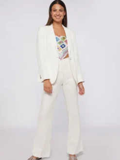 Veronica Pants - White Linen