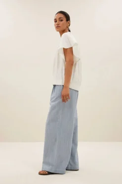 Vina Lurex Blouse - Silver