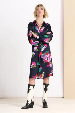 Violets Dress - Blue