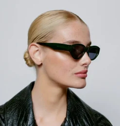 Winnie Sunglasses - Dark Green Transparent