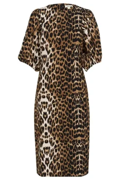 Xala Midi Dress - Leopard Pattern