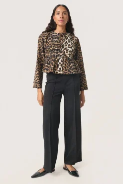 Xala Shirt Blouse LS - Leopard Pattern