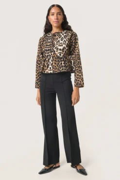 Xala Shirt Blouse LS - Leopard Pattern