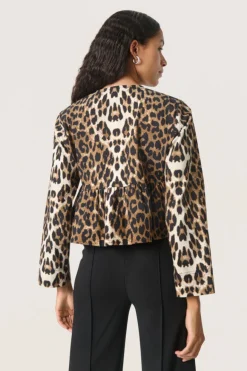 Xala Shirt Blouse LS - Leopard Pattern