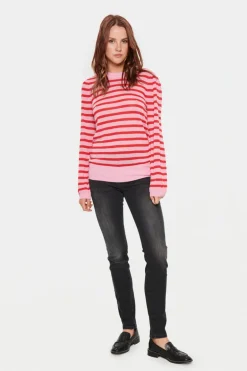 Xau LS Shimmer Pullover - Pink Frosting