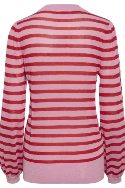 Xau LS Shimmer Pullover - Pink Frosting