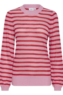 Xau LS Shimmer Pullover - Pink Frosting