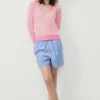 Zakday V-Neck Jumper - Rayures Gris