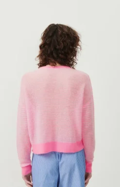 Zakday V-Neck Jumper - Rayures Gris