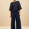 Zasu Jacquard Blouse - Midnight