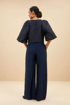 Zasu Jacquard Blouse - Midnight