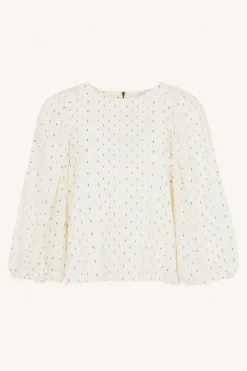 Zasu Lurex Blouse - Off White