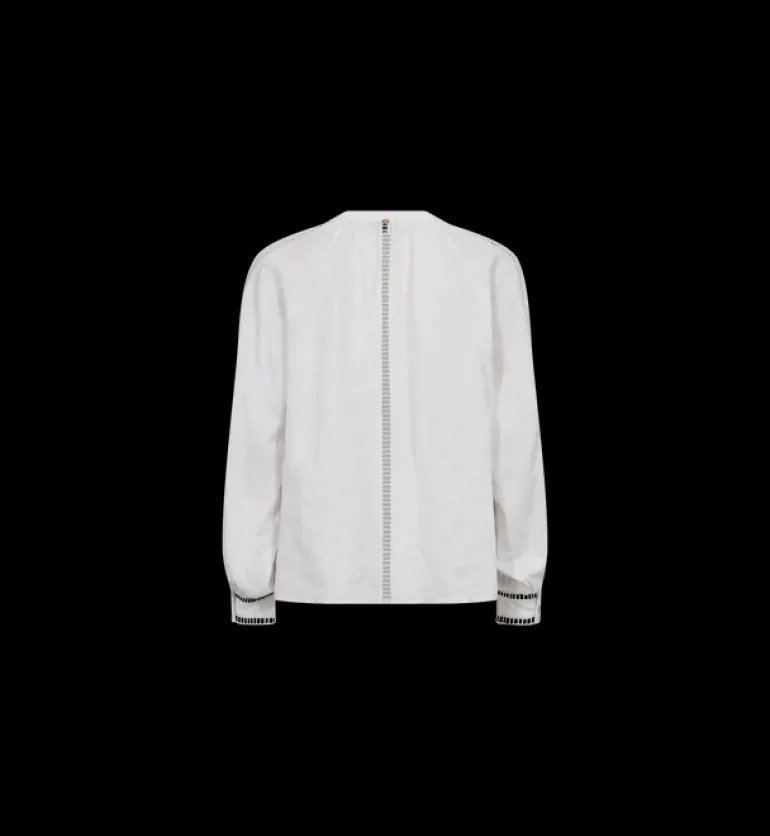 Zeina Linen Blouse - White